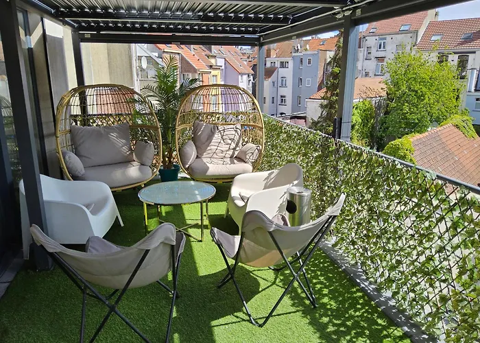 Chambre et sdb au 4ème étage et chambre et sdb au 2ème étage